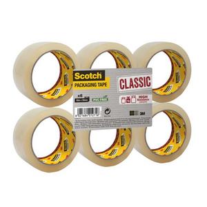 Baliaca páska Scotch , neobsahuje PVC, transparentná, 48mm x 50m, 6 roliek - Plastobal