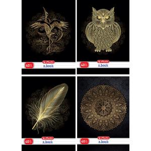 Zošit Herlitz A4 40 listov linajkový s parciálnym lakom B&G mix motívov - Plastobal