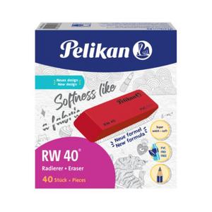 Guma bez PVC Pelikan RW 40 červená 40 ks - Plastobal