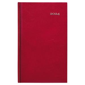 Diár Kronos týždenný vreckový červený 2024 - Plastobal