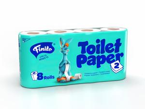 Toaletný papier FINITO 2-vrstvový [8 ks x 160út]  - 4282 - Plastobal