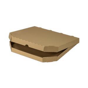 Krabica na pizzu z vlnitej lepenky HNEDÁ 50 x 50 x 5 cm [50 ks] - Plastobal