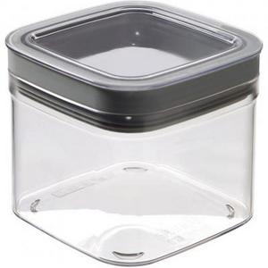 Dóza Curver® DRY CUBE, 800 ml, transparentná/sivá, 11,8x11,8x10cm - Plastobal