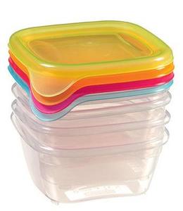 Dóza Curver® Fresh&Go sada 4x 250 ml, mix, 11x9x11 cm - Plastobal