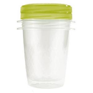 Dóza Curver® TAKE AWAY TWIST, sada 2x 1000 ml, zelená, 11x11x18 cm - Plastobal