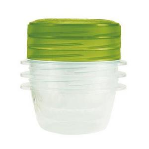 Dóza Curver® TAKE AWAY TWIST, sada 3x 500 ml, zelená, 13x13x11 cm - Plastobal