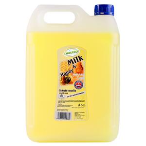 NUCCCO Tekuté mydlo Milk&Honey 5 L - Plastobal