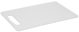 Doska Strend Pro, na krájanie, plastová, biela, 33,5x23x0,5 cm - Plastobal