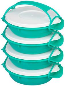 Obedár MagicHome, okrúhly, 4 dielny, farebný, 4x1 lit., 22,4x20,5x29,5 cm - Plastobal