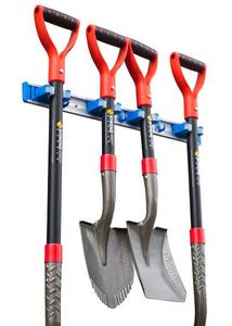 Držiak na náradie a násady TT5039, Alu + plast, 4 pozície, na stenu, 2-3 cm - Plastobal