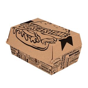 BurgerBox  Double /box s extra priečinkom / ks 200x130x110 s potlačou (50ks) - Plastobal