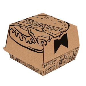 BurgerBox / Hamburger / ks 130x130x110 s potlačou 50ks - Plastobal
