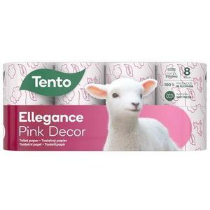 PAPIER TOALETNÝ TENTO PINK DECOR 8ks 3-VRST. - Plastobal