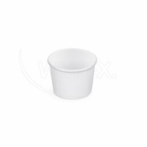 Papierová miska na zmrzlinu (PAP/PE) biela O75mm 125ml [50 ks] - Plastobal