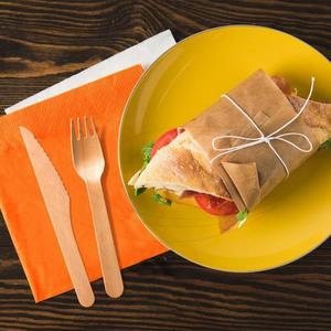 Nôž drevený 16,5cm [10 ks] - Plastobal