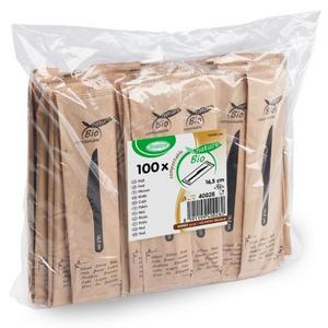 Nož drevený 16,5cm jednotlivo balený [100 ks] - Plastobal