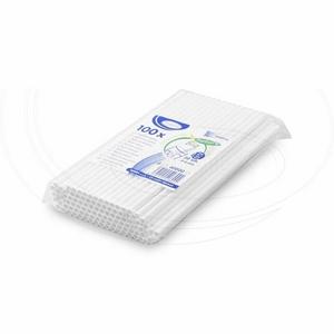 Slamka papierová biela O6mm x 20cm [100 ks] - Plastobal