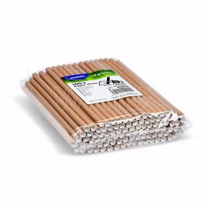 Slamka papierová kraft `JUMBO` O8mm x 20cm [100 ks] - Plastobal