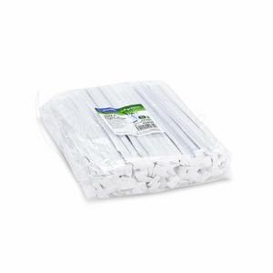 Slamka papierová čierna `JUMBO` O8mm x 25cm jednotlivo balená [100 ks] - Plastobal