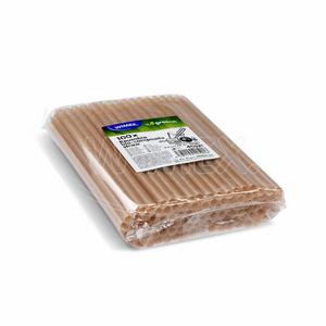 Slamka (bio-kompozit) prírodná hnedá `JUMBO` O8mm x 21cm [100 ks] - Plastobal