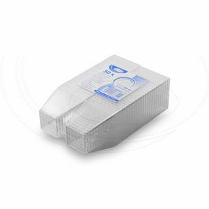 Fingerfood pohárik hranatý, číry 5,9 x 5,9 x 5,4 cm - 100 ml [50 ks] - Plastobal