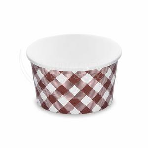 Papierová miska (PAP/PE) KARO O115mm 350ml `S` [50 ks] - 76935 - Plastobal