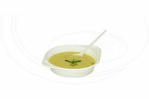 Miska (PP) s uškami biela 350ml [100 ks] - Plastobal