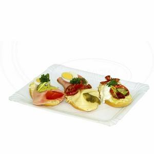 Papierová tácka biela 23 x 16 cm `č.5` RECY [250 ks] - Plastobal