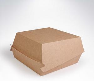 BIO papierový burger box (145x145x80) [100 ks]  - 48507   - Plastobal