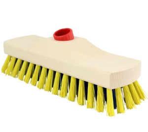 Ryžák / kartáč drevený na násadu so závitom - Plastobal