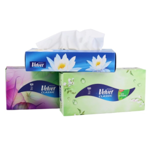 Kozmetické utierky VELVET CLASSIC 2 vrst. papierové 100 ks - Plastobal