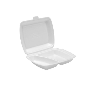 Menu box 2-dielny biely 250 x 205 x 75  mm [160 ks]  - Gastro potreby | ***
