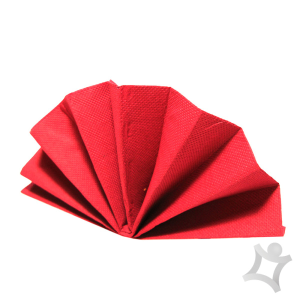 Obrúsok DekoStar červený 38 x 38 cm [40 ks] - Plastobal