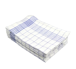 Kuchynská utierka PREMIUM bavlnená modrá 80g 50x70cm 10ks - Plastobal