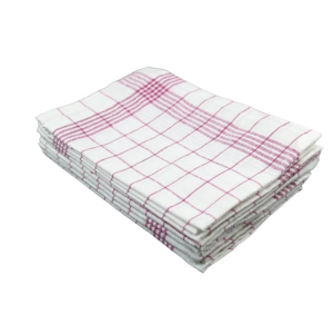 Kuchynská utierka PREMIUM bavlnená červená 80g 50x70cm 10ks - Plastobal