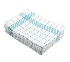 Kuchynská utierka PREMIUM bavlnená zelená 80g 50x70cm 10ks - Plastobal