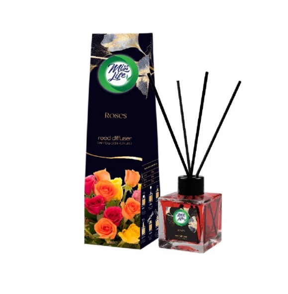 Miss Life Bamboo stick osviežovač 100ml Rose - Plastobal