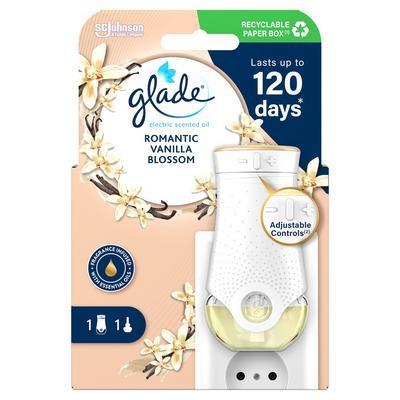 OSVIEŽOVAČ VZDUCHU GLADE ELECTRIC ROMANTIC VANILLA BLOSSOM 20ml + STROJČEK - Plastobal