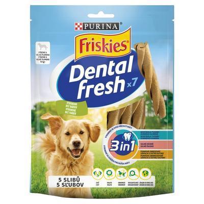POCHÚŤKA PES DENTAL FRESH 180g XG 3v1 FRISKIES - Plastobal