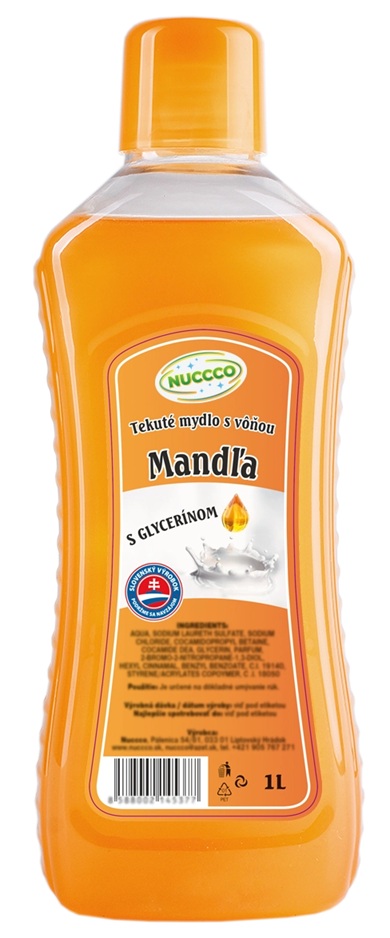 NUCCCO Tekuté mydlo Mandľa 1 L - Plastobal