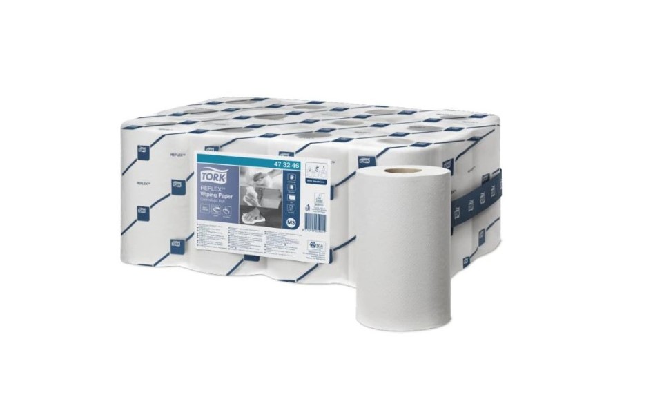 Tork Reflex™ papierová utierka M3 Recykel Biela 1 19,8x35cm 120 m /343 (12 ks) - Plastobal