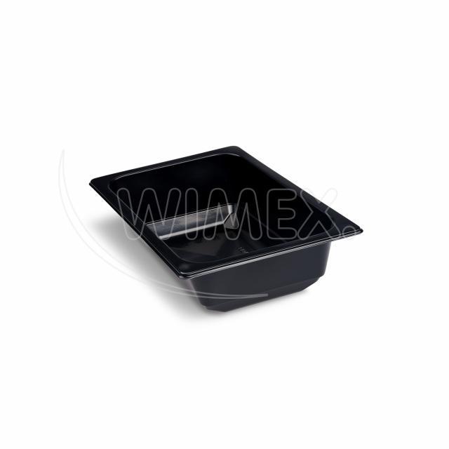 Miska (PP) hranatá černá 178 x 127 x 50 mm 600ml [100 ks] - Plastobal