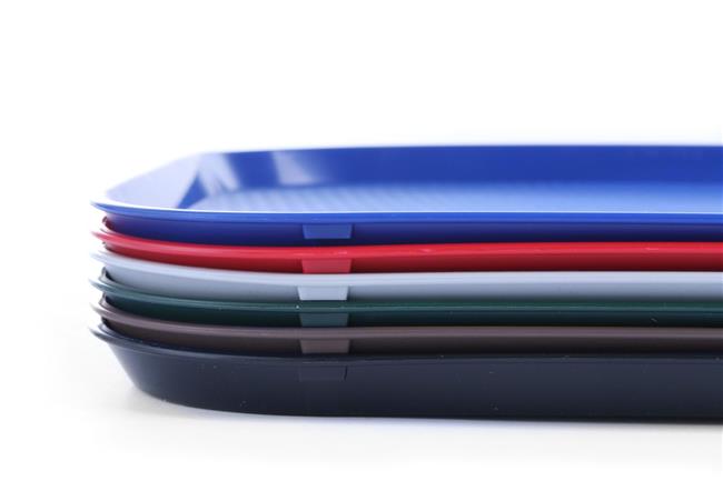 Polypropylénový podnos Fast Food – veľký, HENDI, Svetlošedá, 350x450x(H)20mm - Plastobal