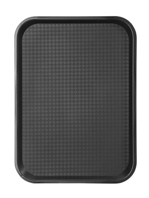 Polypropylénový podnos Fast Food – veľký, HENDI, Čierna, 350x450x(H)20mm - Plastobal