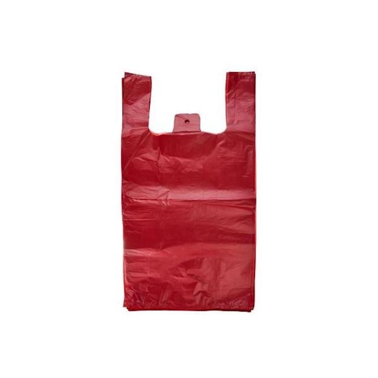 Taška JUMBO HDPE XL 20my 35+20x65cm /100ks červená extra pevná - Vrecia, sáčky a tašky | ***